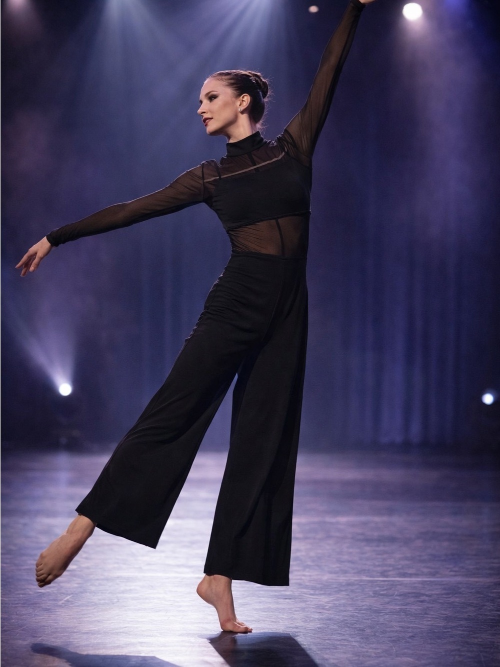 Balera Black Wide Leg Jumpsuit